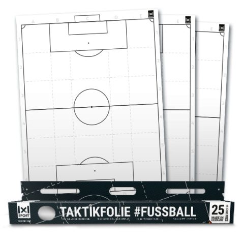 1x1SPORT Taktikfolie #Fussball Die selbsthaftende Spielfeldfolie