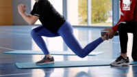 Advanced Split Squats mit Mini Jump: Explosive Kraft